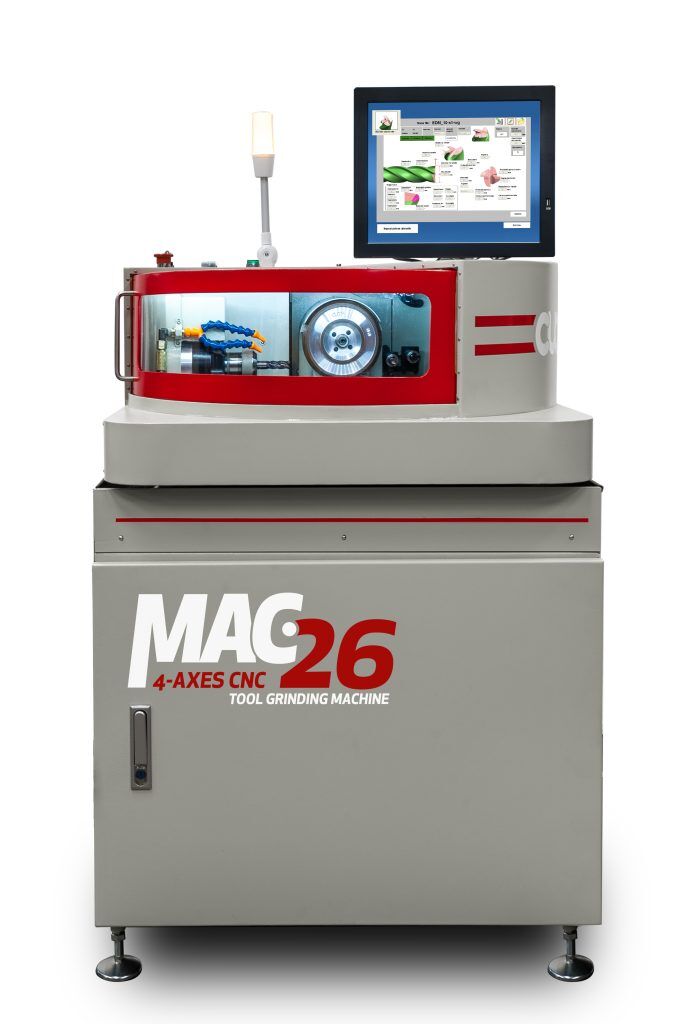 Twist drill sharpening: MAC 26 twist drill sharpener